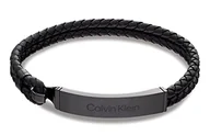 Moda i Uroda OUTLET - Calvin Klein Bransoleta Skórzana Czarna z Męskiej Kolekcji CK Iconic For Him, 35000406 - miniaturka - grafika 1