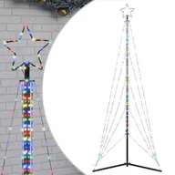 Ozdoby bożonarodzeniowe - vidaXL Lampki choinkowe, 525 kolorowych LED, 302 cm - miniaturka - grafika 1