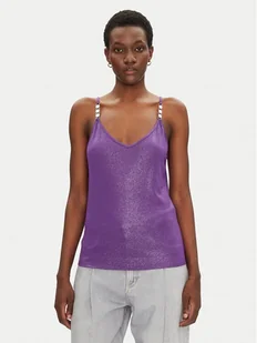 Morgan Top 251-BAMBINO M Fioletowy Regular Fit - Koszulki i topy damskie - miniaturka - grafika 1