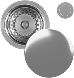 Komplet odpływowy Kernau KS-SS 1B Push-Push Silver - Syfony - miniaturka - grafika 1