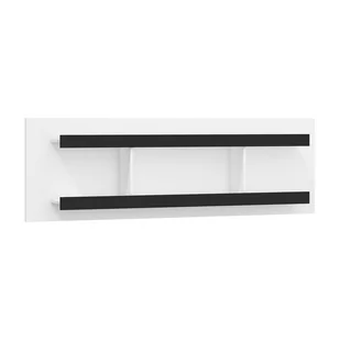 Półka D VRN-03 Verin MebloCross Biały Mat / Czarny Połysk - Półki do salonu - miniaturka - grafika 1