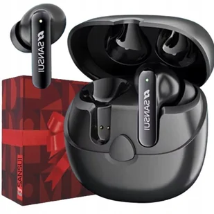 Sansui W22 ENC SPORT v5.4 HD HiFi czarne - Słuchawki - miniaturka - grafika 1