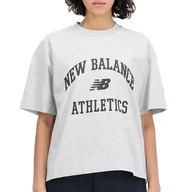 Koszulki i topy damskie - Koszulka New Balance WT33551AG - szara - miniaturka - grafika 1