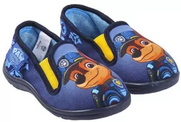Buty dla chłopców - Miękkie domowe wsuwane kapcie chłopięce Psi Patrol Chase Niebieskie - grafika 1