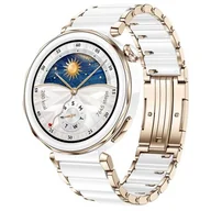 Smartwatch - Huawei Watch GT 5 Pro 42mm Elegant Biało-złoty - miniaturka - grafika 1