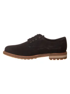 Clarks Skórzane trzewiki "Foxwell Hall" w kolorze czarnym - Półbuty męskie - miniaturka - grafika 1