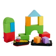 Zabawki do kąpieli - BathBlocks Zabawka do kąpieli BathBlocks - Holownik i barka 16 el. - miniaturka - grafika 1