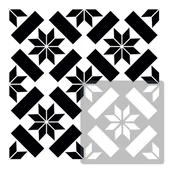 Szablony malarskie - Nakleo szablon malarski // płytki - kafelki // ERRADA - 33x33cm - miniaturka - grafika 1