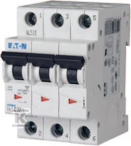 Eaton Wyłącznik nadprądowy trójbiegunowy C 10A FAZ-C10/3 278869 - Bezpieczniki elektryczne - miniaturka - grafika 2