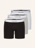 Majtki damskie - Calvin Klein Bokserki Icon Cotton Stretch, 3 Szt. grau - miniaturka - grafika 1
