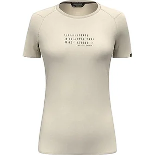Salewa Pure Box Dryton T-shirt damski, Oatmeal, S - Koszulki i topy damskie - miniaturka - grafika 1