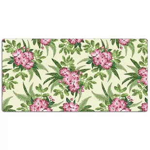 Podkładka na biurko z nadrukiem Kwiaty w tropikach 120x60 cm - Podkładki na biurko - miniaturka - grafika 1