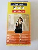 Moskitiery - Siatka przeciw owadom do drzwi, 140x220cm, czarna - miniaturka - grafika 1