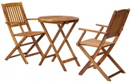 Meble ogrodowe - Drewniany stół i krzesła do ogrodu E9-H44 - miniaturka - grafika 1