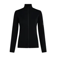 Bluzy damskie - Bluza damska Icebreaker Merino 300 RealFleece Descender LS Zip Black S - miniaturka - grafika 1