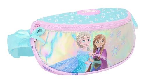 Safta Frozen Cool Days - saszetka biodrowa dla dzieci, idealna dla młodzieży i dzieci w różnym wieku, wygodna i wszechstronna, jakość i wytrzymałość, 23 x 9 x 14 cm, kolor fioletowy/błękitny,