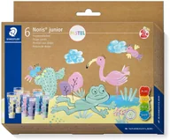 Przybory szkolne - STAEDTLER Fingermalfarbe NJ Pastell 6St Etui - miniaturka - grafika 1