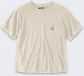 Koszulki męskie - Koszulka Carhartt Lightweight Oat Milk - miniaturka - grafika 1