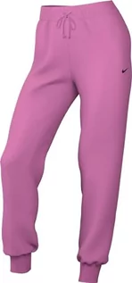 Spodnie rowerowe - Nike Spodnie damskie W NSW Phnx FLC Mr Pant Std, Playful Pink/Black, FZ7626-675, L - grafika 1