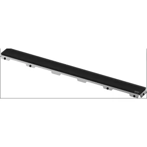 TECE 600794 TECEdrainline - Ruszt prosty ze szkła, szkło czarne satynowe 700 mm - Odpływy liniowe - miniaturka - grafika 1