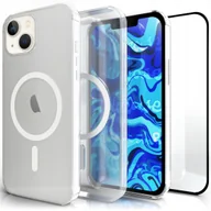 Etui i futerały do telefonów - Etui Do Magsafe do iPhone 13 MINI magnetyczne przezroczyste pancerne Szkło - miniaturka - grafika 1