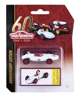 Samochody i pojazdy dla dzieci - MAJORETTE 60-LECIE WYŚCIGÓWKA FIRST EVER BIAŁY 1:64 - miniaturka - grafika 1
