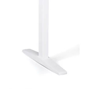 Stół z regulacją wysokości, elektryczny, 675-1325 mm, blat 1200x800 mm, podstawa biała, czereśnia - Stoły i stoliki do biura - miniaturka - grafika 3