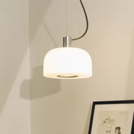 Lampy sufitowe - FLOS Lampa wisząca designerska Bellhop Glass S1, możliwość ściemniania, biały / opal, sypialnia, szkło - miniaturka - grafika 1