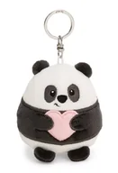 Plecaki - Breloczek Chill-NICI panda z sercem 8cm - czarny - Pluszowy towarzysz przytulanka z kółkiem na klucze do smyczy, torby lub plecaka 61756 - miniaturka - grafika 1
