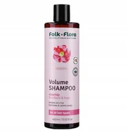 Szampony do włosów - FOLK&FLORA Szampon zwiększający objętość, 400 ml - miniaturka - grafika 1