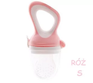 Gryzak do podawania pokarmu smoczek do poznawania samków na owoce i warzywa RÓŻOWY S - Gryzaki dla dzieci - miniaturka - grafika 1