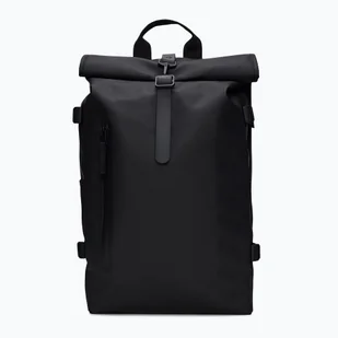 Plecak miejski Rains Rolltop Rucksack Large 23 l black WYSYŁKA W 24H 30 DNI NA ZWROT - Plecaki - miniaturka - grafika 1