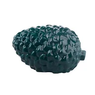 Ozdoby bożonarodzeniowe - Szyszka porcelanowa dekoracyjna 15 x 11 x 9 zielony - miniaturka - grafika 1