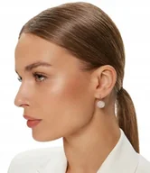 Kolczyki - FOSSIL KOLCZYKI KLASYCZNE KOŁA Z CYRKONIAMI NA SZTYFCIE I1C - miniaturka - grafika 1