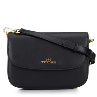 Damska crossbody ze skóry naturalnej czarna - Torebki damskie - miniaturka - grafika 1