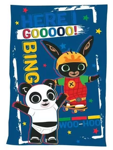 Koc polarowy 100x140 Bing granatowy - Koce i narzuty dla dzieci - miniaturka - grafika 1
