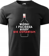 Piżamy damskie - Piżama Czarna Koszulka + Szare Spodenki WÓKI I PACIERZA NIE ODMAWIAM Wz - L - miniaturka - grafika 1