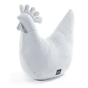 Kołdry i poduszki dla dzieci - La Millou Poduszka Kura Babci Dany Velvet LIGHT GREY - miniaturka - grafika 1