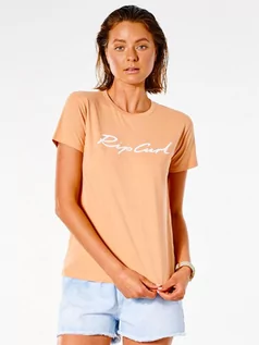 Koszulki dla dziewczynek - Rip Curl SCRIPT STANDARD Dusty Coral t-shirt damski - L - grafika 1