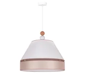 Lampy sufitowe - Duolla - Żyrandol na lince AVIGNON 1xE27/15W/230V śr. 60 cm biały/beżowy - miniaturka - grafika 1