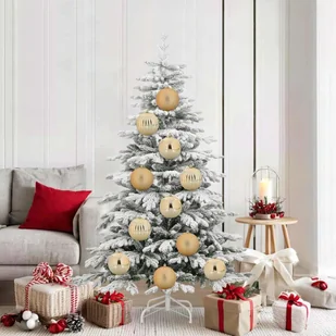 vidaXL Zestaw Bombek Choinkowych 9 pcs złoty - Bombki - miniaturka - grafika 1