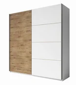 Szafy - Szafa przesuwna GALAXY 2D / dąb beaufort, biały - miniaturka - grafika 1