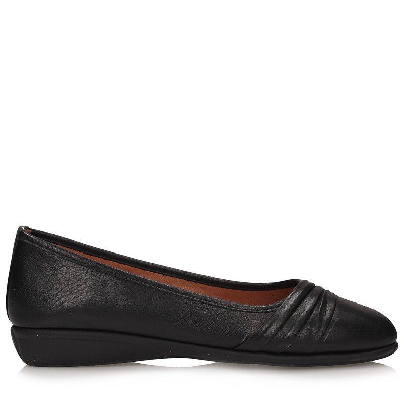 Eleganckie czarne baleriny Toscanio ALBI 26146206 - 37
