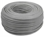 Kable miedziane - Kabel FTP F/UTP 5e wewnętrzny szary CCA POE GOLD 10m - miniaturka - grafika 1