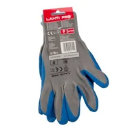 Rękawice robocze - Rękawice ochronne lateks LAHTI PRO niebiesko-szare 9 - miniaturka - grafika 1