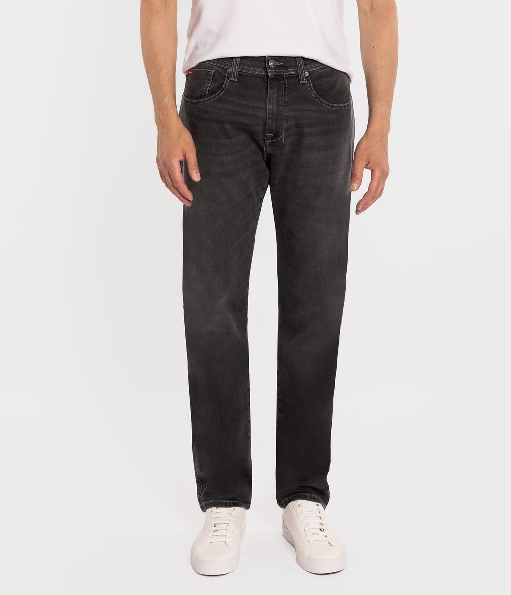 Jeansy męskie slim LC7112 1049 BLACK USED-32\34