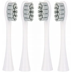 4x końcówki SZARE do szczoteczki sonicznej Oclean SE / X / X PRO / X PRO Elite / X PRO Digital / X10 / One / Air / Z / F1 / FLOW / Endurance - Reptila - Końcówki do szczoteczek elektrycznych - miniaturka - grafika 1