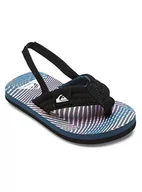Buty dla chłopców - Quiksilver Sandały chłopięce Molokai Layback, Black Orange Grey, 22 EU - miniaturka - grafika 1