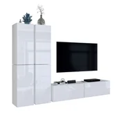 Meblościanki - Meblościanka moduły biały połysk G7-H45 - miniaturka - grafika 1