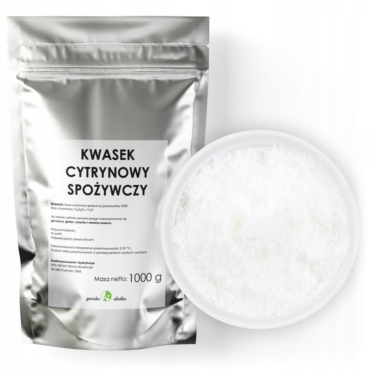 Kwas cytrynowy spożywczy TGE 1 kg